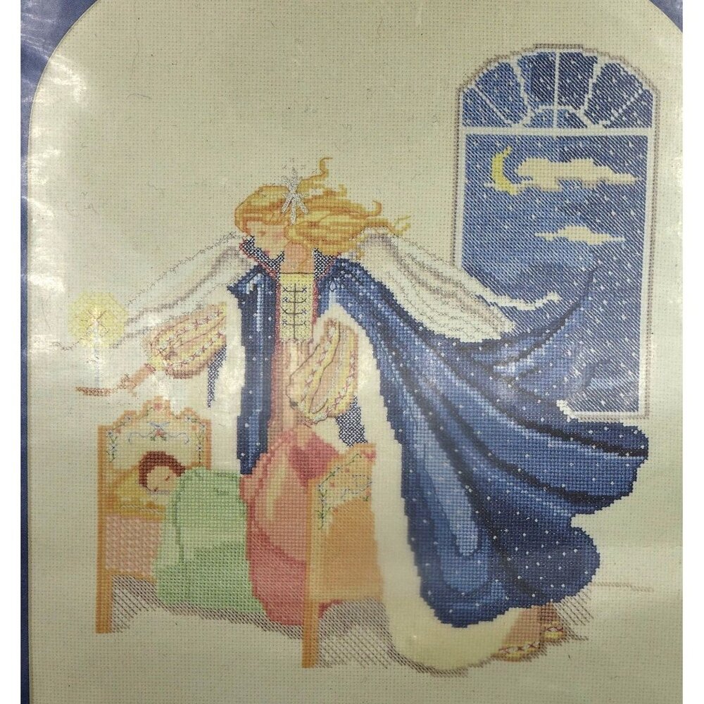 Vintage Starlight Angel Counted Cross Stitch Kit by MarBek Kit KB-13 Angel and S - Picture 2 of 5